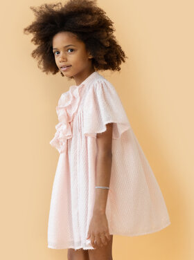 Simple Kids Simple Kids jurkje korte mouw roos
