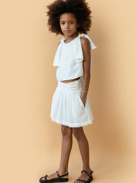 Simple Kids Simple Kids witte rok met glitter