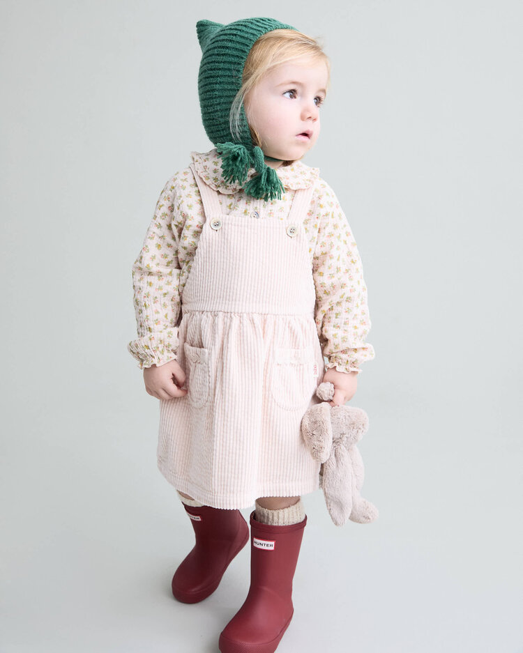 Búho Buho 62H 5309 CORDUROY DRESS CREAM PINK