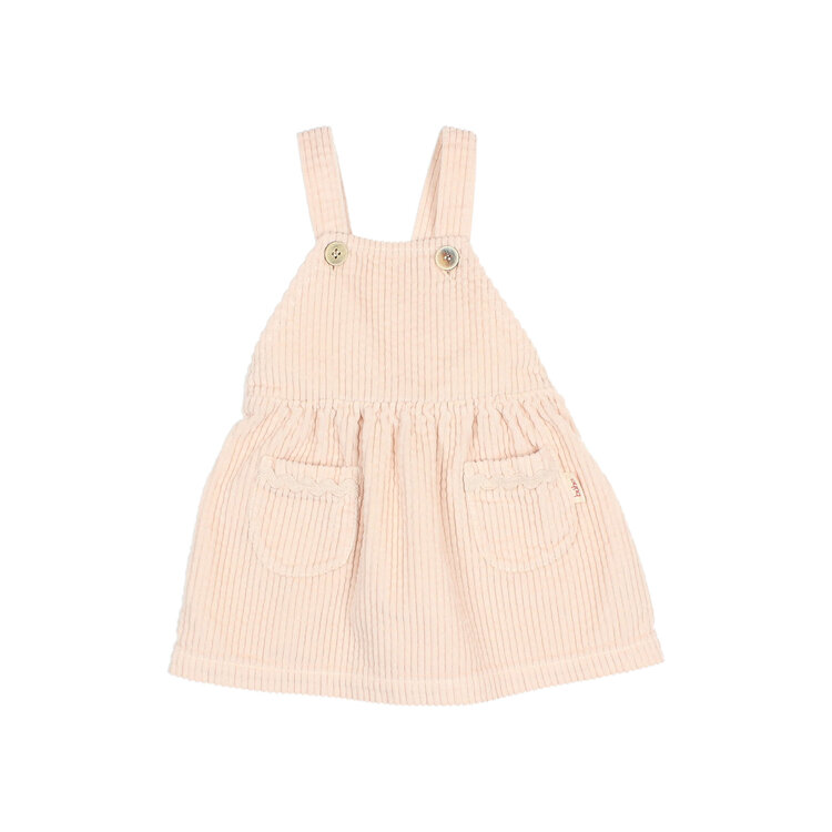 Búho Buho 62H 5309 CORDUROY DRESS CREAM PINK