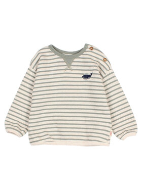 Búho Buho 62H 5320 SOFT STRIPES SWEATSHIRT EUCALYPTUS