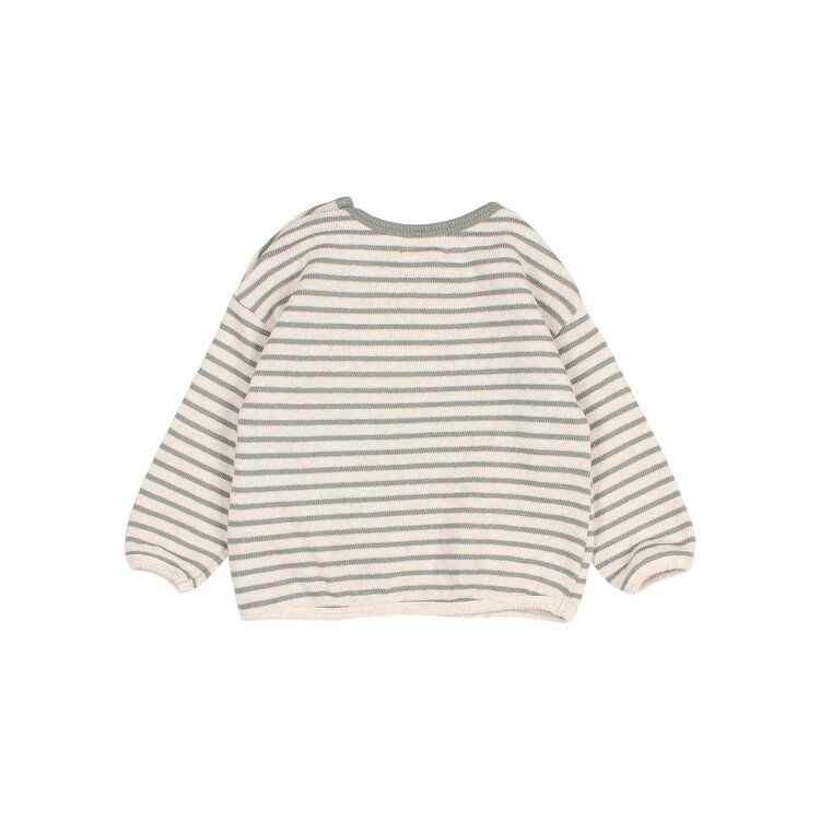 Búho Buho 62H 5320 SOFT STRIPES SWEATSHIRT EUCALYPTUS