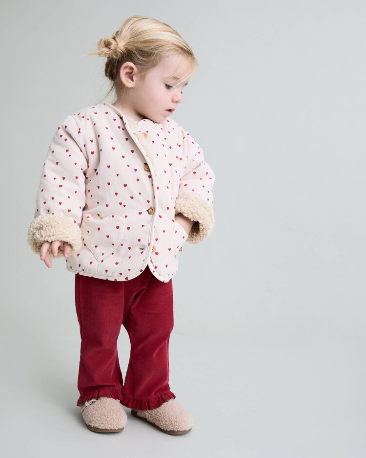 Búho Buho 62H 5366 SOFT VELOUR PANTS CHERRY