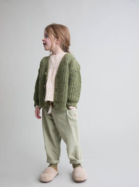 Búho Buho 62H 5411 DRILL GIRLY PANTS GREEN TEA