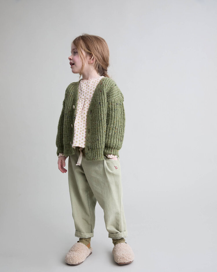 Búho Buho 62H 5411 DRILL GIRLY PANTS GREEN TEA