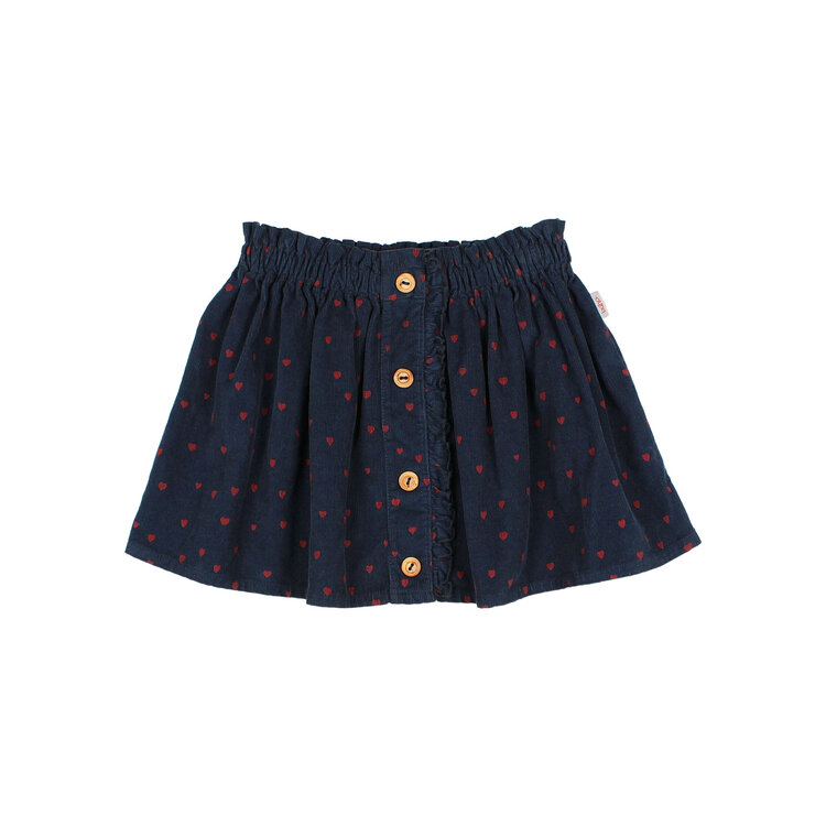 Búho Buho 62H 5435 MINI CUORE SKIRT NAVY