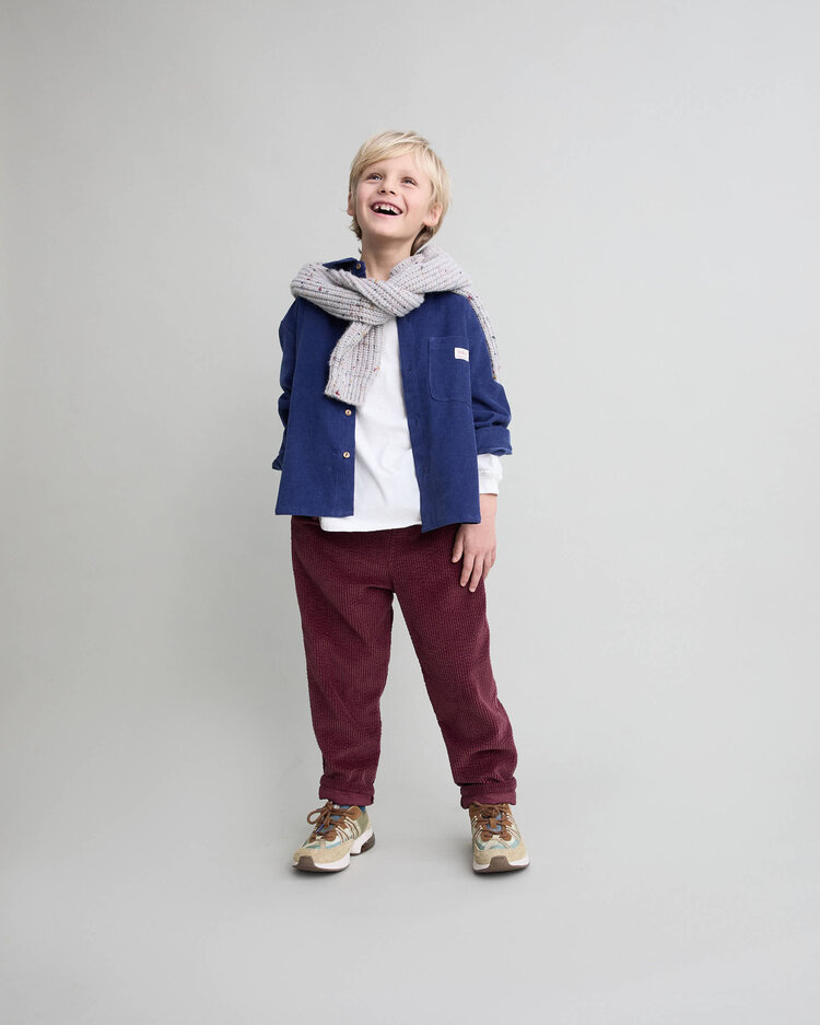 Búho Buho 62H 5444 SOFT VERLOUR SHIRT MARINE