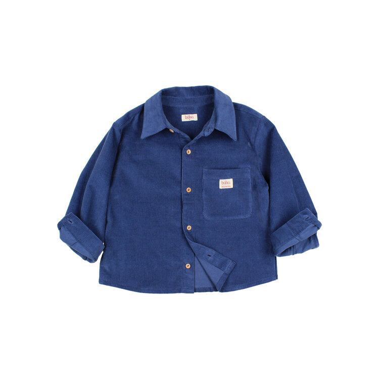 Búho Buho 62H 5444 SOFT VERLOUR SHIRT MARINE
