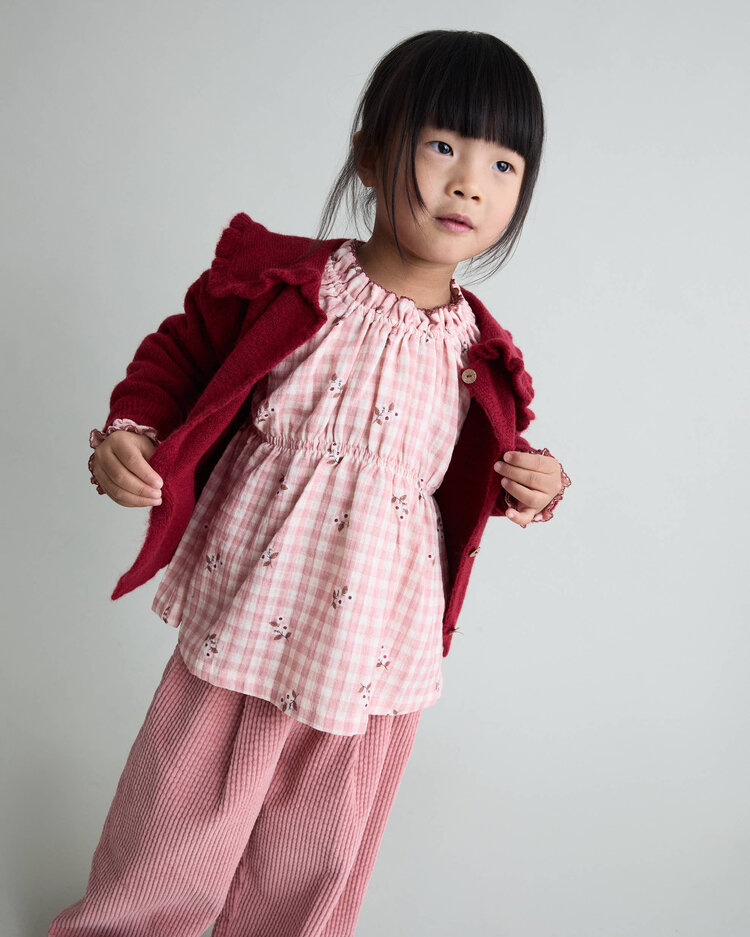 Búho Buho 62H 5453 VICHY BLOUSE PEONY