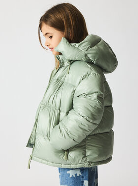 brunobruno Brunobruno 62H EDITH PUFFER JACKET AQUA GRAY