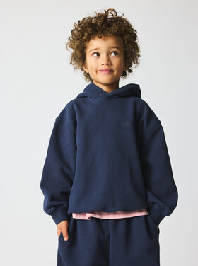 brunobruno Brunobruno 62H NICOLAJ EMBR HOODIE INDIGO BLUE