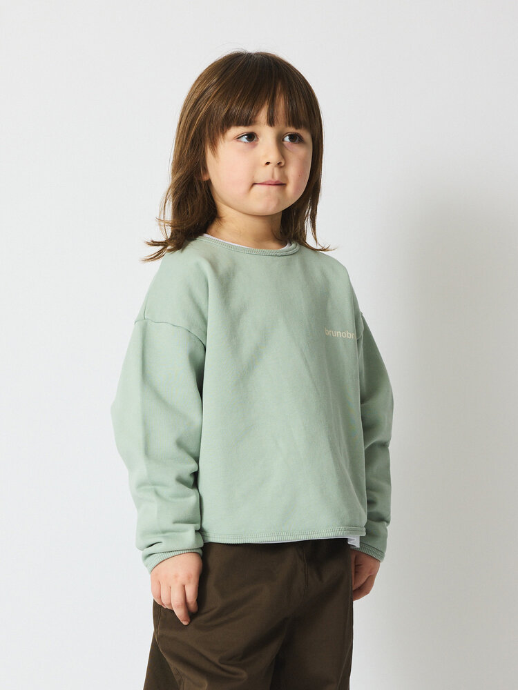 brunobruno Brunobruno 62H LINA SWEATSHIRT AQUA GRAY