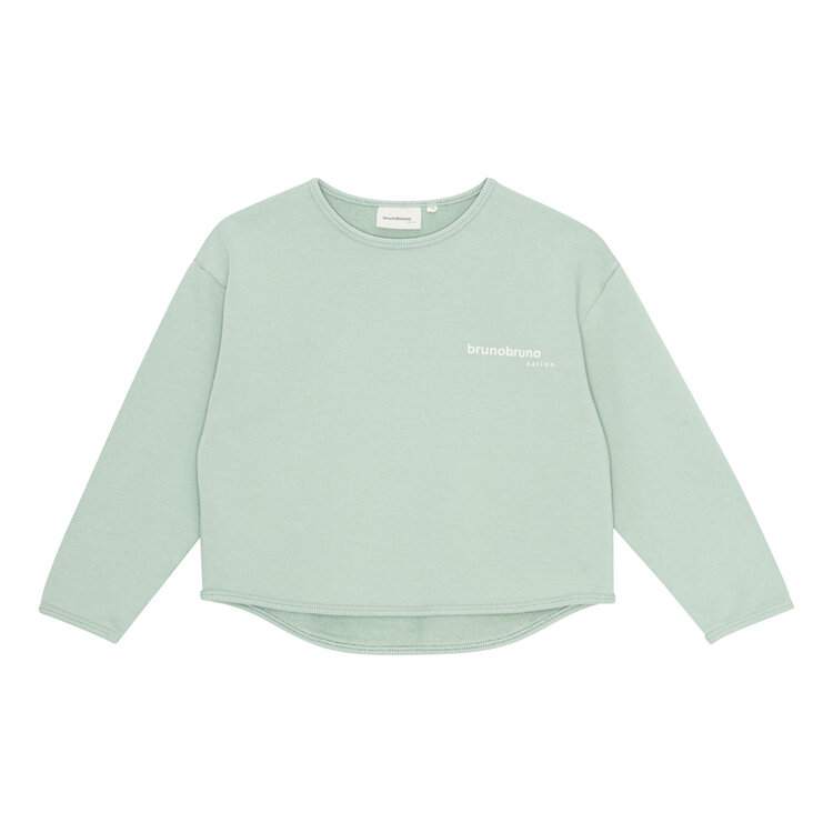 brunobruno Brunobruno 62H LINA SWEATSHIRT AQUA GRAY