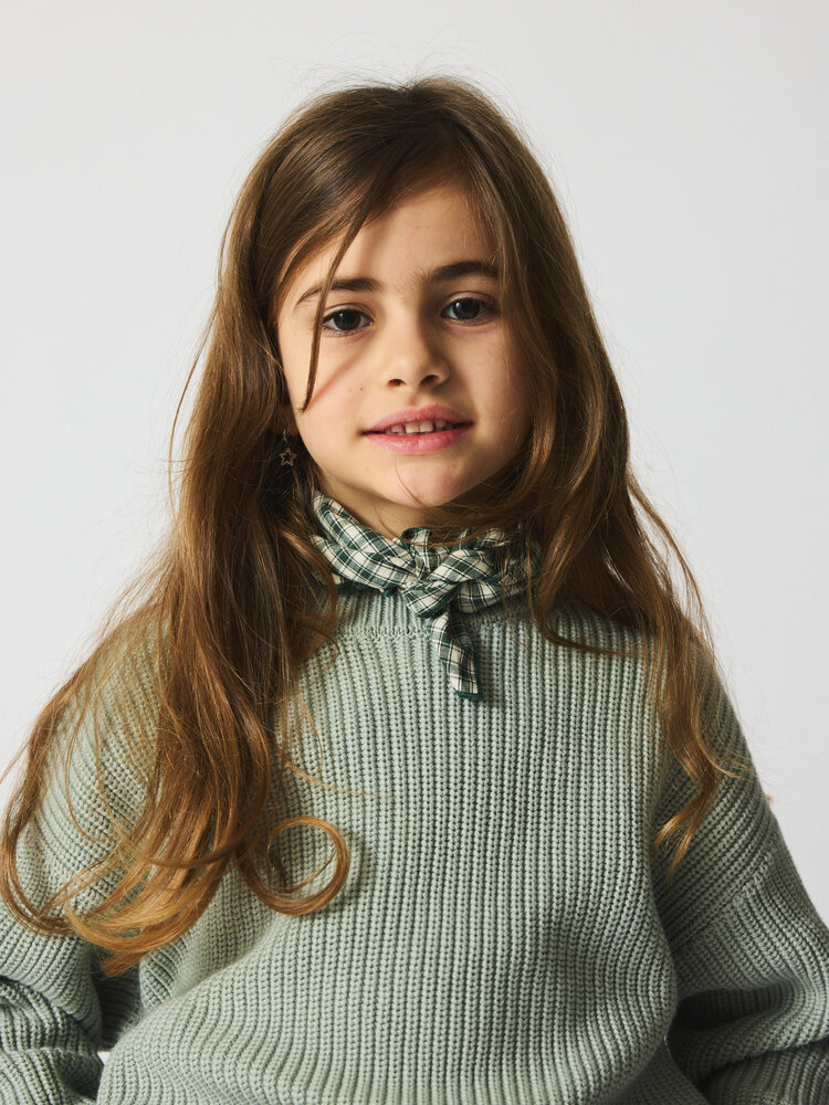 brunobruno Brunobruno 62H SIENNA SWEATER AQUA GREY