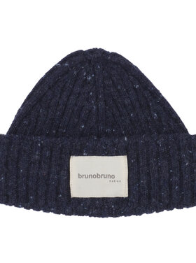 brunobruno Brunobruno 62H ROBERT FISHERMAN BEANIE BLUE