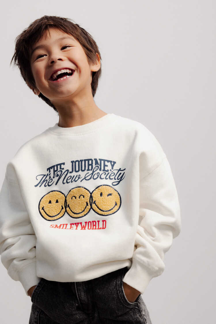 The New Society New Society 62H SWEATSHIRT WHISPER WHITE