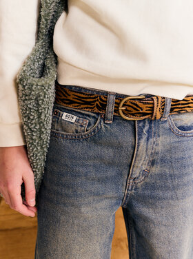 Ao76 AO76 JESSE BELT ANIMAL sepia