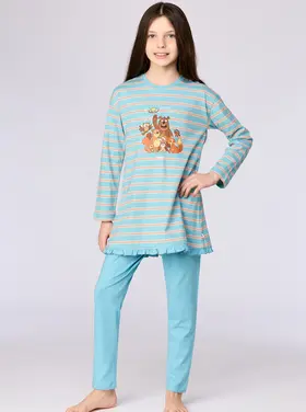 Woody WOODY MEISJES BLAUWE STREEP 904