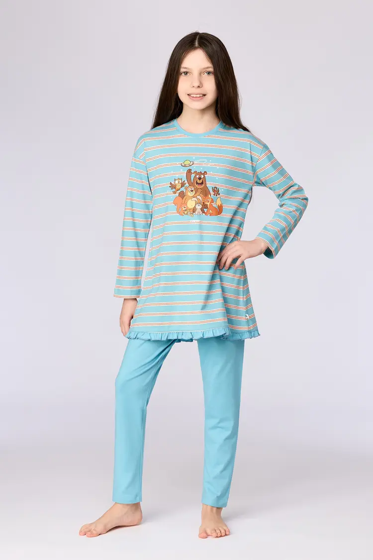Woody WOODY MEISJES BLAUWE STREEP 904