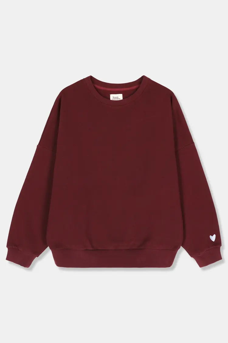 Woody WOODY 62H Meisjes sweater, bordeaux 476