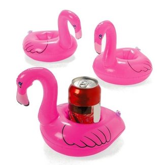 Opblaasbare Flamingo drinkhouder