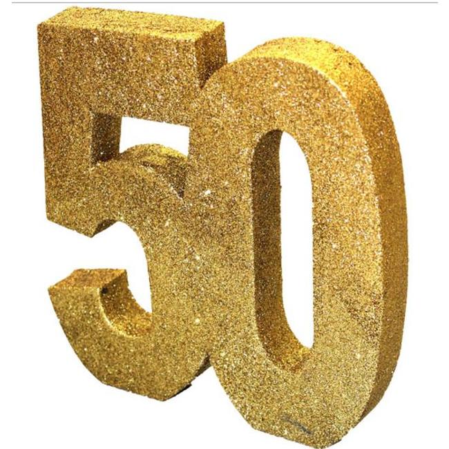 50 jaar glitter tafel versiering