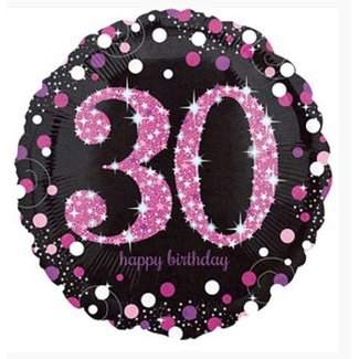 Amscan  30 jaar folie ballon roze
