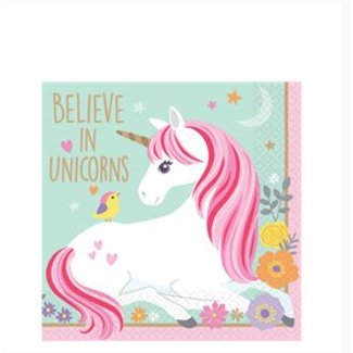 Unicorn servetten mint  S