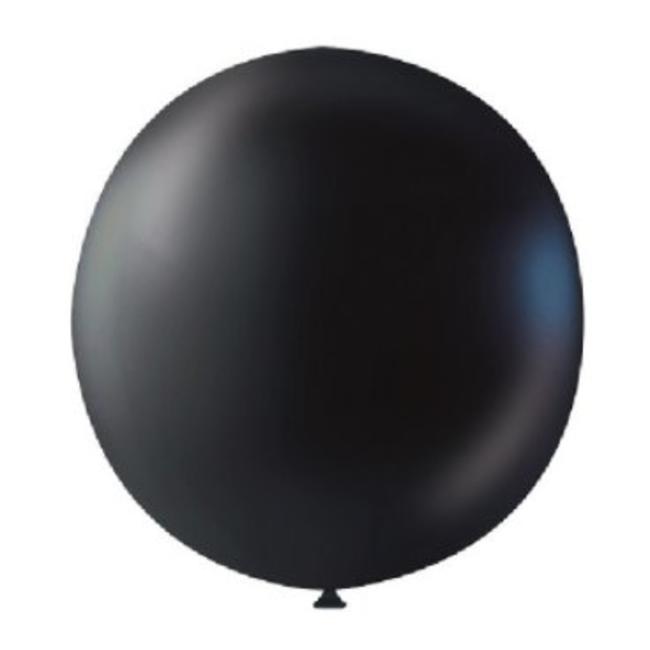 Gender reveal confetti ballon zwart