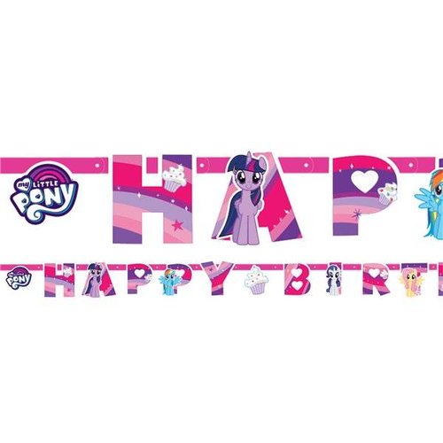 Amscan My little pony happy birthday slinger roze Amscan My little pony happy birthday slinger roze