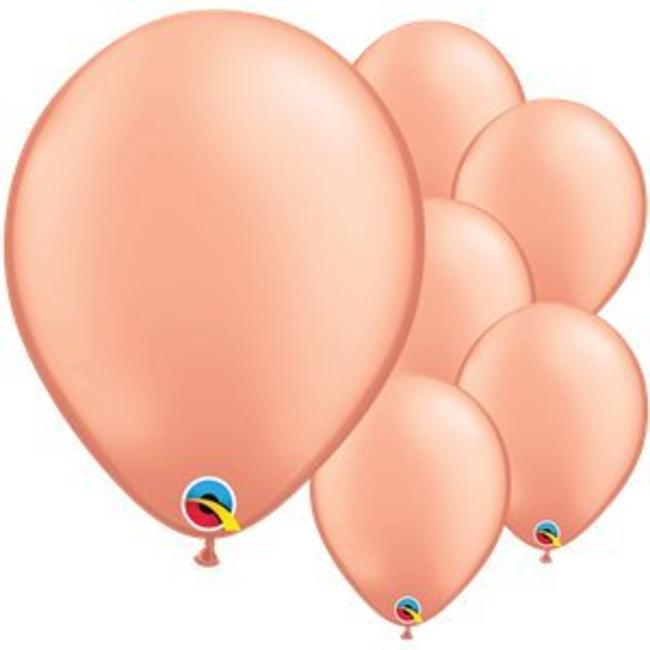 Feestartikelen Rose goud ballonnen XL set