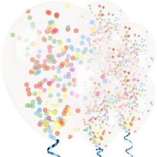 Feestartikelen Confetti ballonnen regenboog