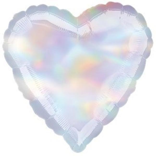 Iridescent hart ballon