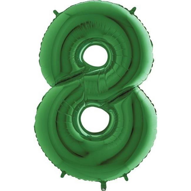 Cijfer ballon groen XL