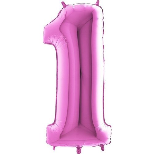 Cijfer ballon Fuchsia XL Cijfer ballon Fuchsia XL