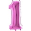 Cijfer ballon Fuchsia XL