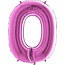 Cijfer ballon Fuchsia XL