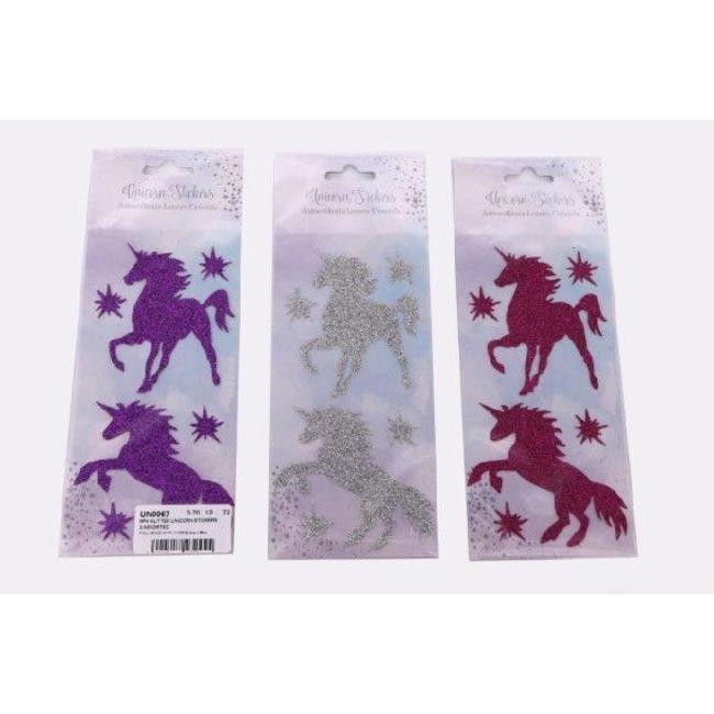 Eenhoorn  Unicorn stickers glitters