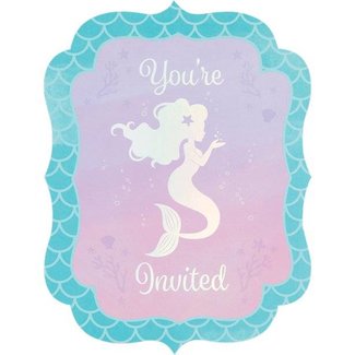 Creative Party  Mermaid shine uitnodigingen