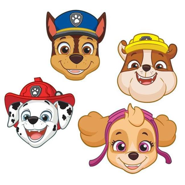 Feestartikelen Paw patrol maskers blauw