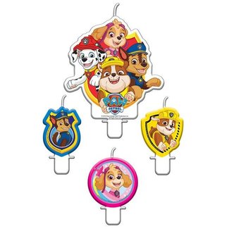 Paw patrol kaarsjes blauw