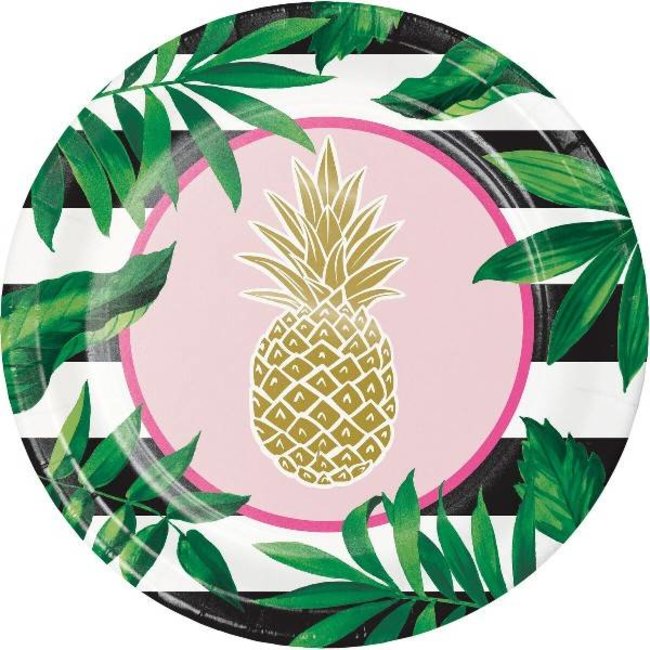 Feestartikelen Pineapple borden