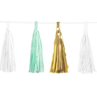 Feestartikelen Mermaid metallic tassel garland