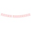 Feestartikelen Pastel roze slinger happy birthday