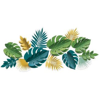 Feestartikelen Tropical leaves decoratie