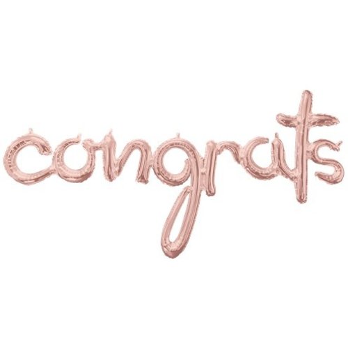 congrats rosé goud ballon congrats rosé goud ballon