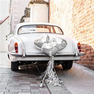 Feestartikelen Huwelijk auto decoratie set