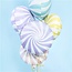 Feestartikelen Candy swirl pastel blauw ballon