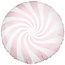 Feestartikelen Candy swirl pastel roze ballon