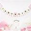 Partydeco Baby girl slinger pastel roze